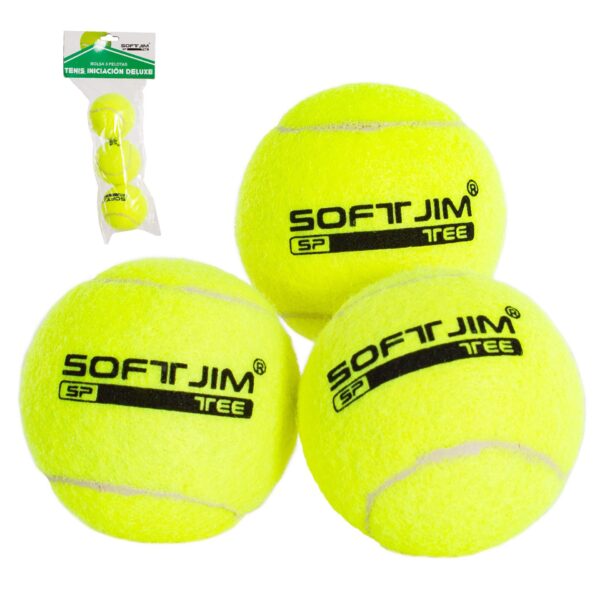 BOLSA 3 PELOTAS DE TENIS SOFTEE INICIACIÓN DELUXE - Imagen 2