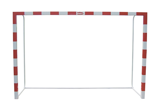 JUEGO PORTERÍAS F.SALA/BALONMANO METÁLICAS TRASLADABLES 80X80MM CON BASE DE TUBO REDONDO