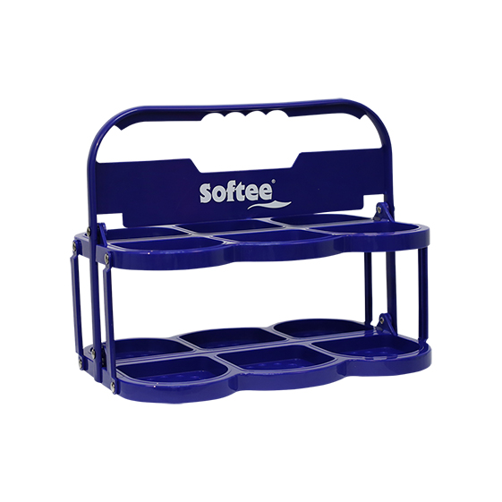 PORTABOTELLAS PLEGABLE DELUXE  PARA 6 BOTELLAS - Imagen 5