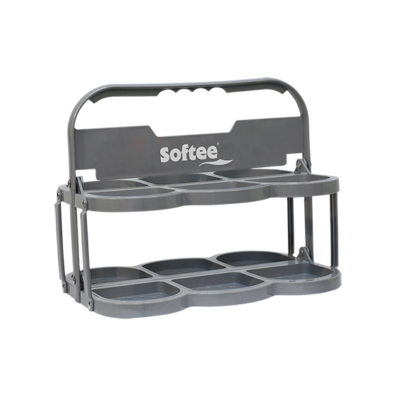 PORTABOTELLAS PLEGABLE DELUXE  PARA 6 BOTELLAS - Imagen 4