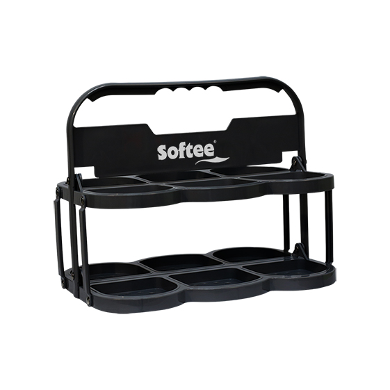 PORTABOTELLAS PLEGABLE DELUXE  PARA 6 BOTELLAS - Imagen 2