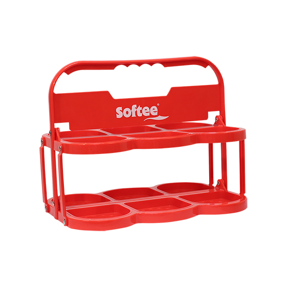 PORTABOTELLAS PLEGABLE DELUXE  PARA 6 BOTELLAS - Imagen 3
