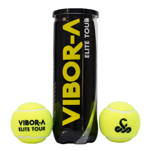 BOTE 3 PELOTAS PÁDEL VIBOR-A ELITE TOUR - Imagen 4