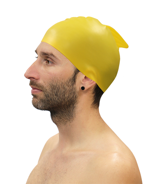 LOTE 10 GORROS NATACIÓN SILICONA CON ALETA SOFTEE - Imagen 4