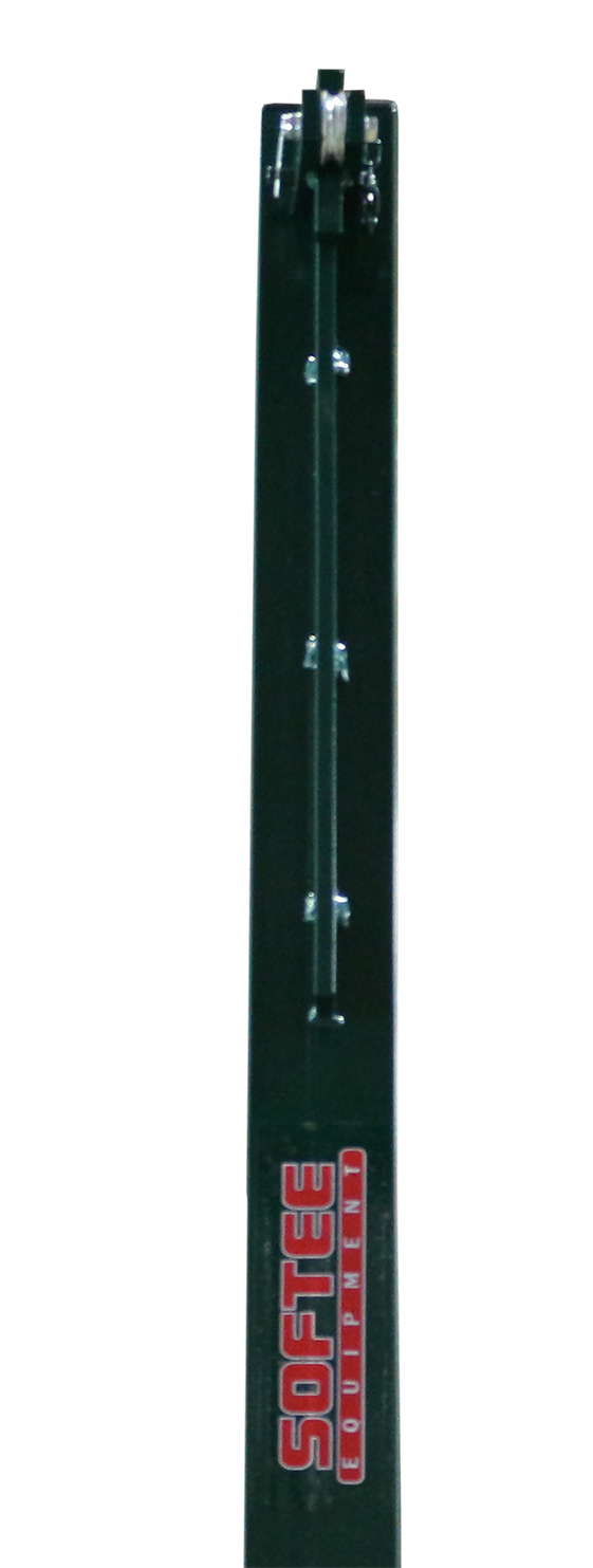 JUEGO POSTES DE VOLEIBOL METÁLICOS CUADRADOS 80X80MM FIJOS - Imagen 3