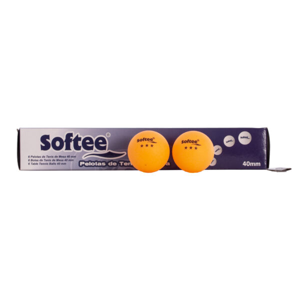 CAJA 6UDS PELOTAS TENIS DE MESA 40MM SOFTEE - Imagen 3