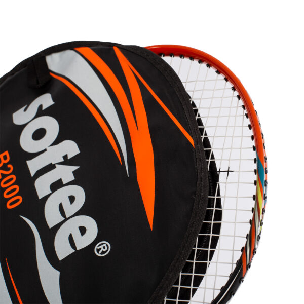 RAQUETA BADMINTON SOFTEE B2000 NARANJA - Imagen 5