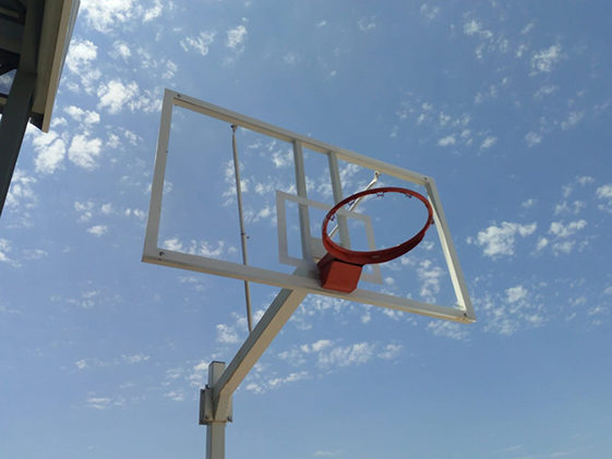 JUEGO DE 2 CANASTAS BALONCESTO DELUXE MONOTUBO FIJAS CON BASE PARA ANCLAJE -SIN TABLERO NI ARO- - Imagen 5