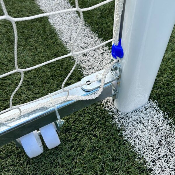 JUEGO PORTERÍAS ALUMINIO FÚTBOL 7 120X100 MM ABATIBLES CON ARQUILLOS CINCADOS - Imagen 3