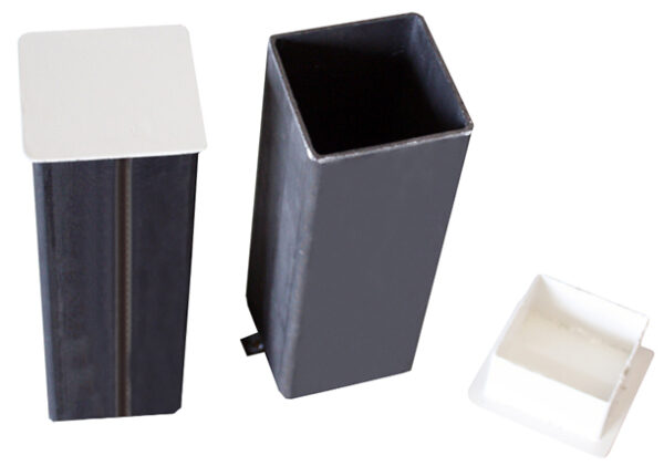 JUEGO POSTES PÁDEL ALUMINIO FIJOS SECCIÓN CUADRADA 80X80MM - - Imagen 4