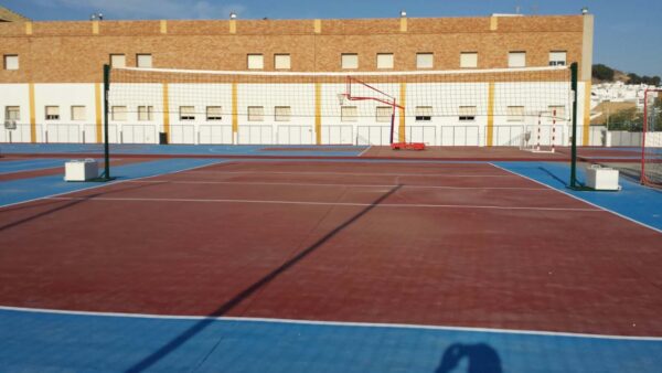 JUEGO POSTES VOLEIBOL METÁLICOS Ø 80MM TRASLADABLES - Imagen 2