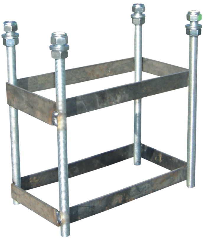 JGO CANASTAS GALVANIZADAS MINIBASKET MONOTUBO NEW TUBO 114 MM FIJAS CON BASE ANCLAJE-SIN TABLERO,ARO - Imagen 2