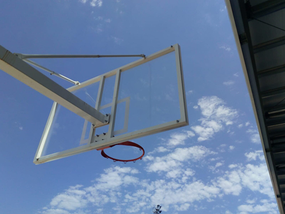 JUEGO DE 2 CANASTAS BALONCESTO DELUXE MONOTUBO FIJAS CON BASE PARA ANCLAJE -SIN TABLERO NI ARO- - Imagen 3