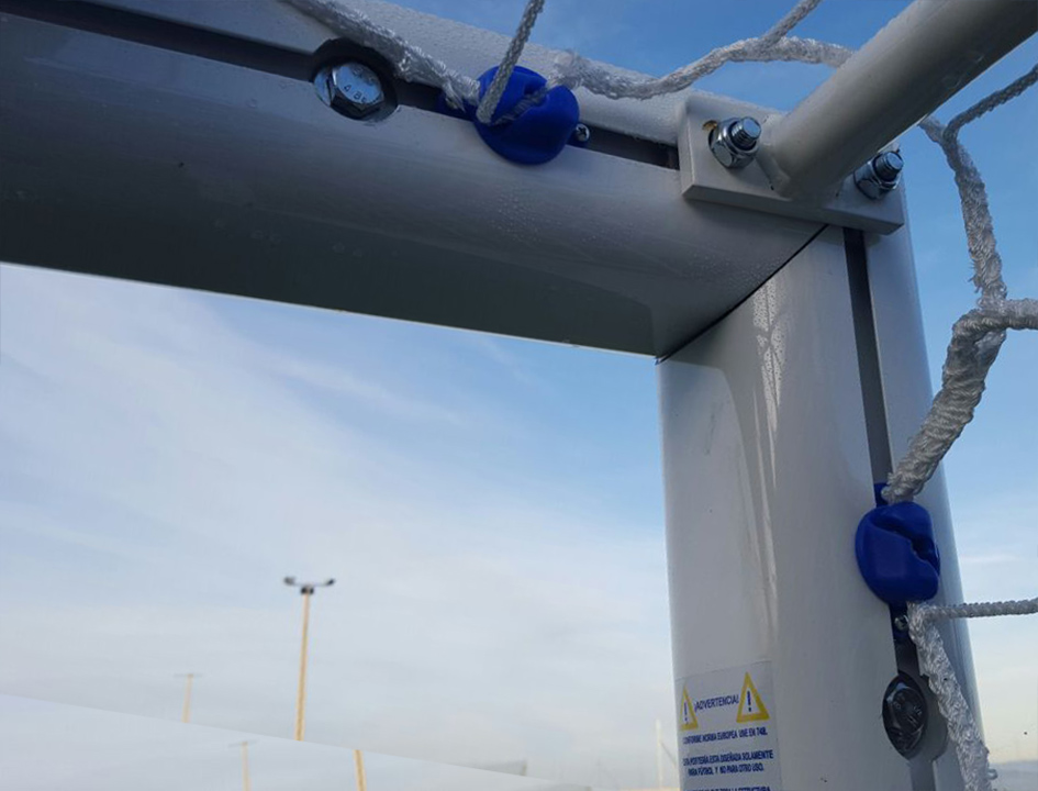 JUEGO PORTERÍAS ALUMINIO FÚTBOL 11  120X100 MM TRASLADABLES - Imagen 2