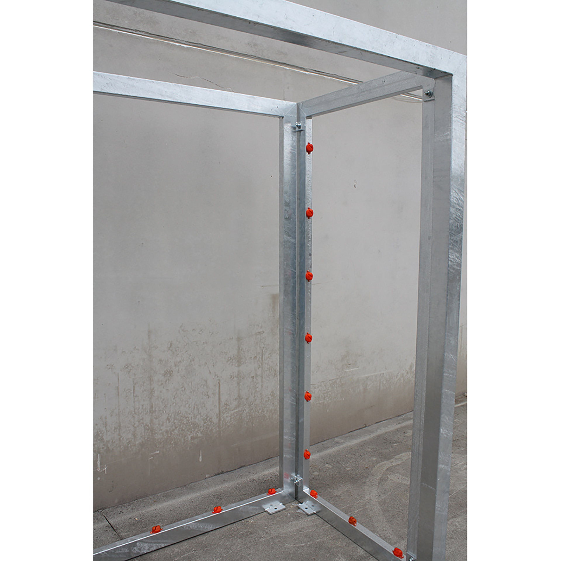 JUEGO PORTERÍAS GALVANIZADAS FÚTBOL SALA/BALONMANO - CANASTA BASKET - Imagen 4