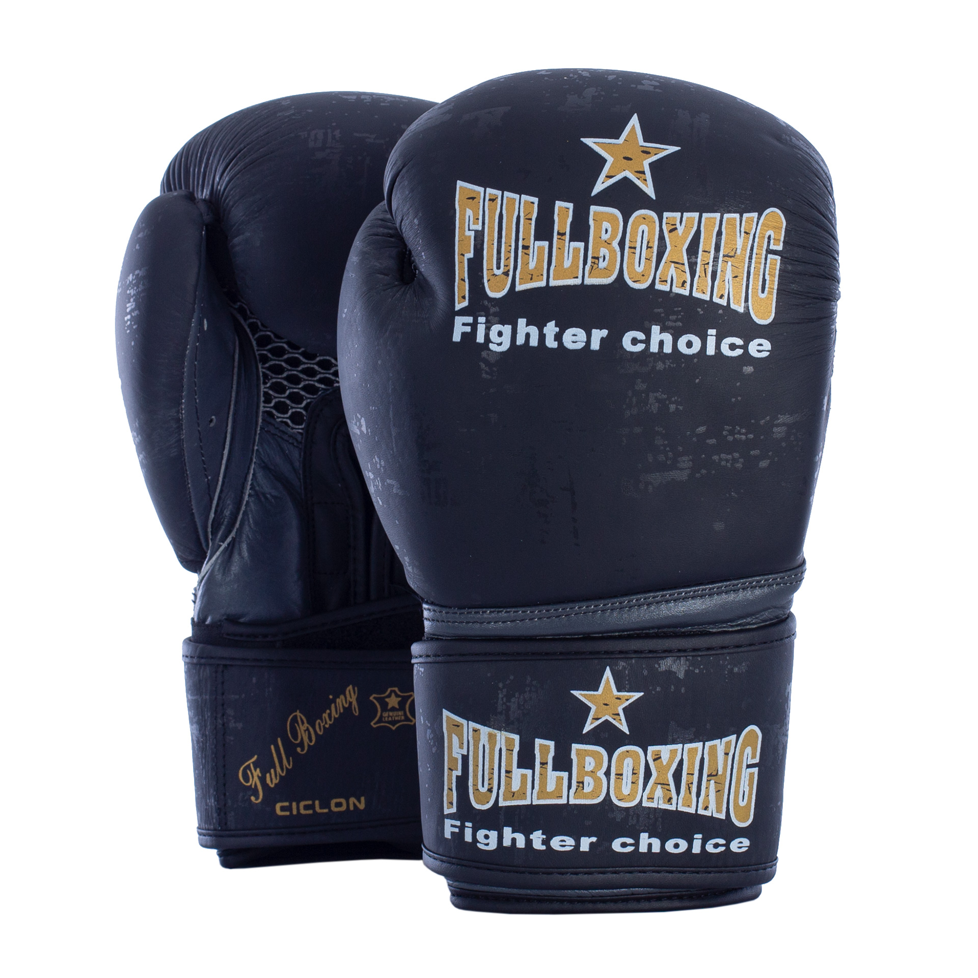 PAR DE GUANTES BOXEO FULLBOXING PIEL NATURAL CICLÓN - Imagen 4