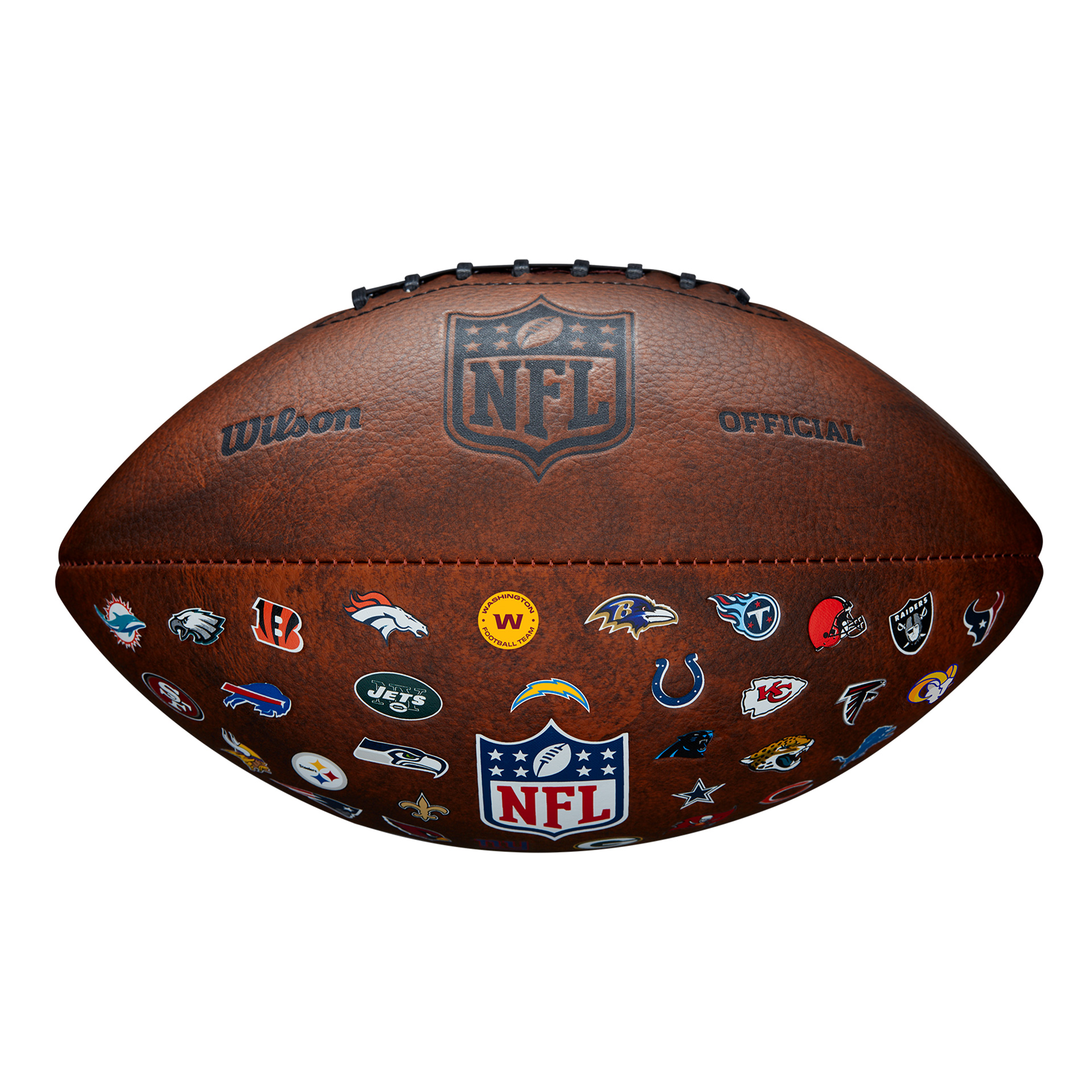 BALÓN FÚTBOL AMERICANO WILSON NFL OFF THROWBACK 32 TEAM - Imagen 2