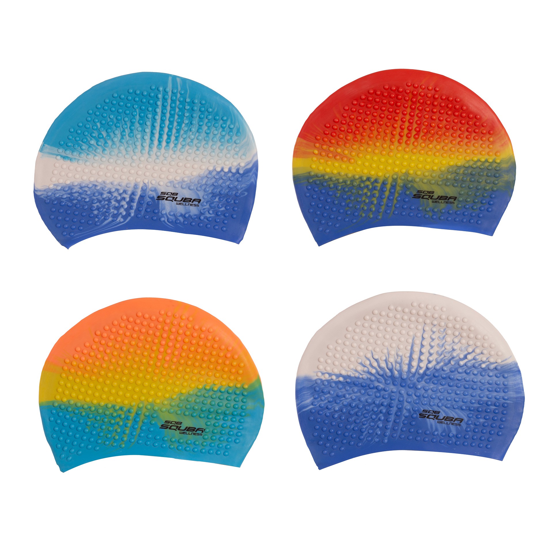 GORRO NATACIÓN SILICONA SQUBA BUBBLE MULTICOLOR - Imagen 6