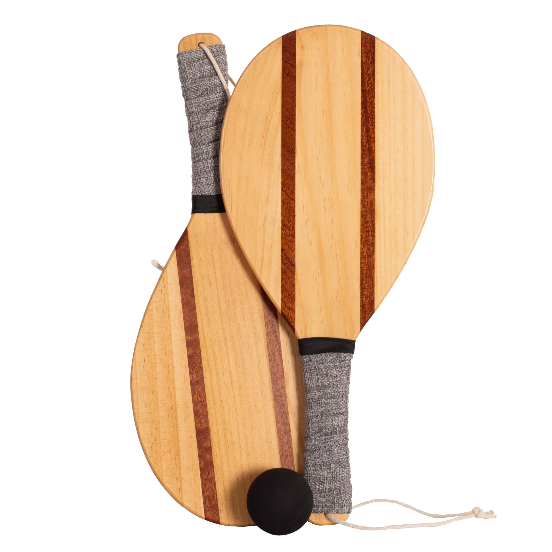 JUEGO DE 2 PALAS DE PLAYA MADERA SOFTEE RETRO - Imagen 2