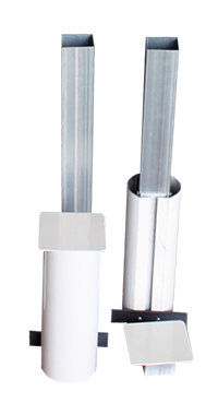 JUEGO DE 2 POSTES MULTIALTURAS ALUMINIO TUBO DE 90MM FIJOS - Imagen 3