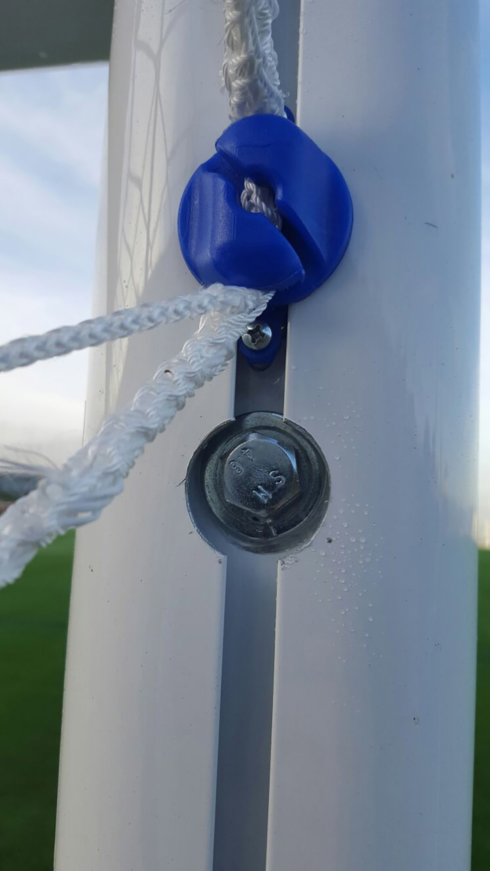 JUEGO PORTERÍAS ALUMINIO FÚTBOL 11 120X100 MM FIJAS - Imagen 5