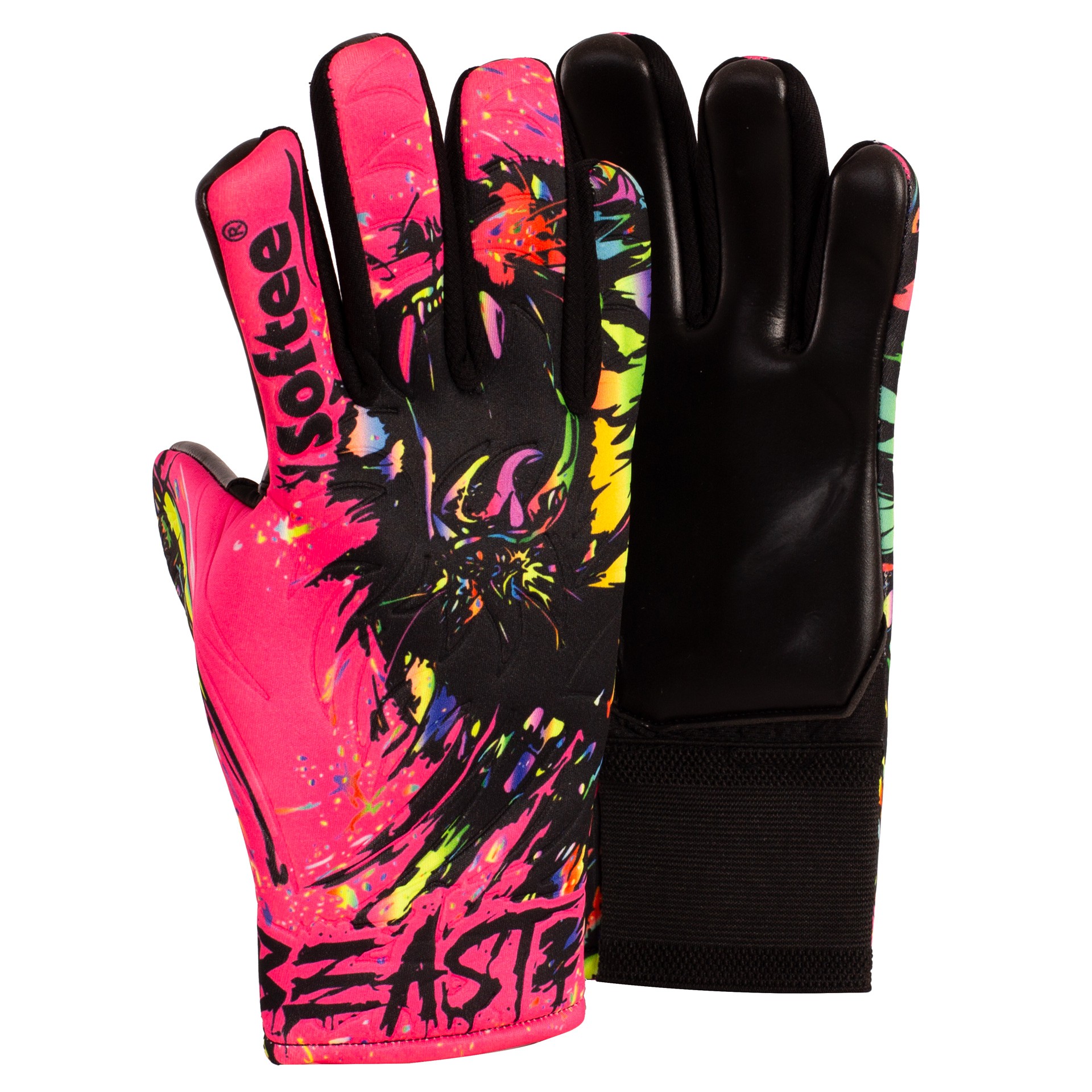 PAR DE GUANTES DE PORTERO SOFTEE BEAST EMBOSS - Imagen 3