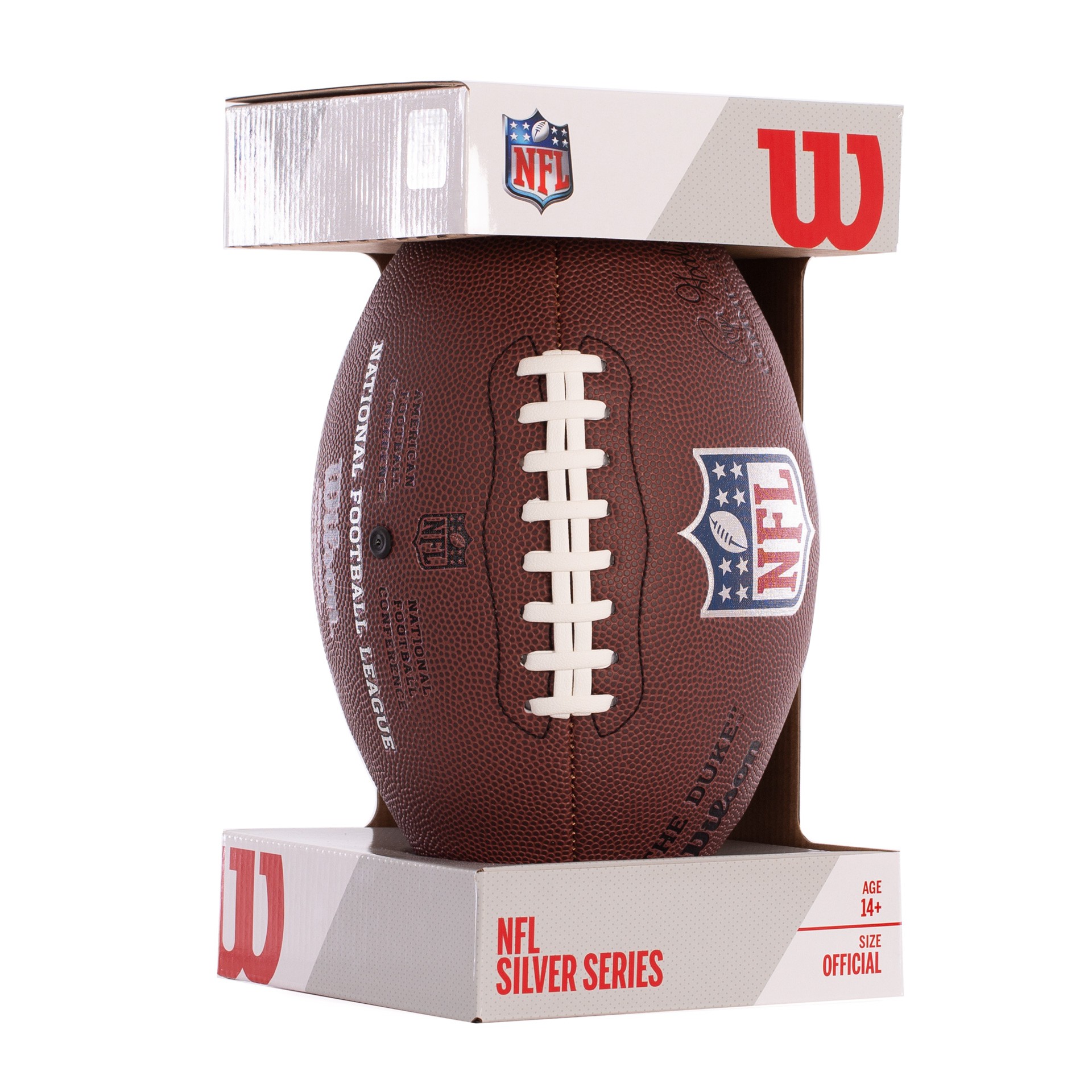 BALÓN FÚTBOL AMERICANO WILSON NFL DUKE RÉPLICA - CON EXPOSITOR - - Imagen 3