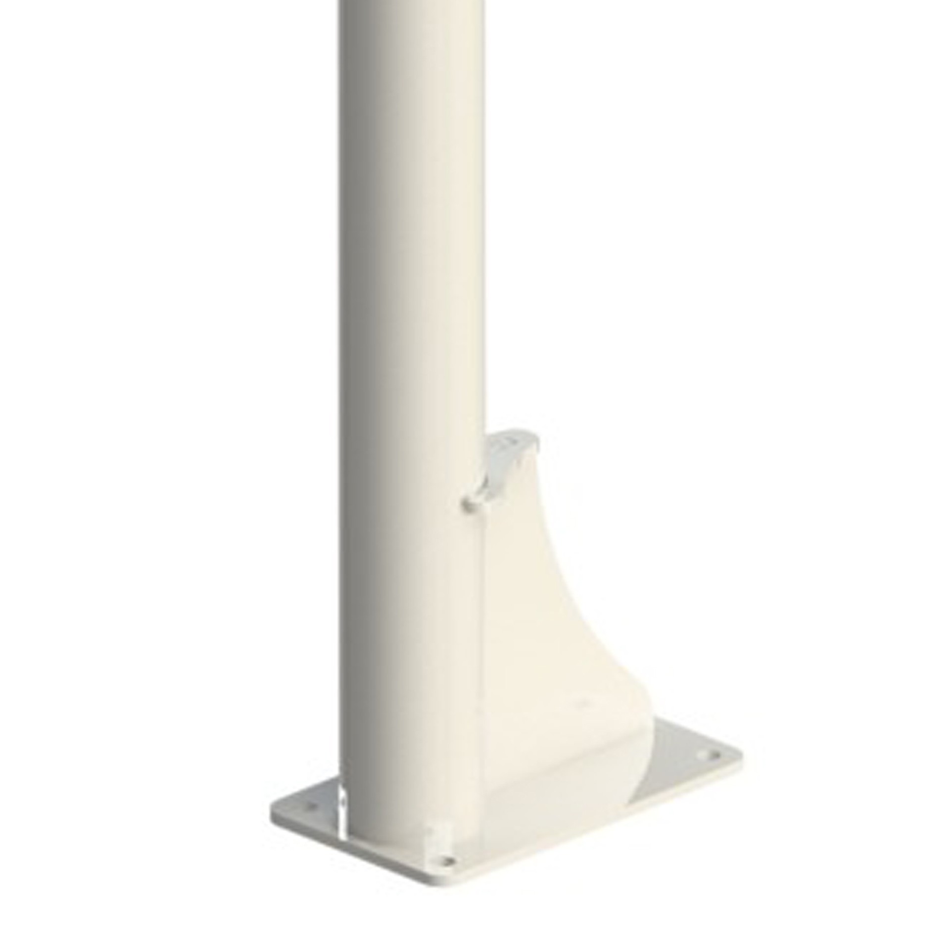 JUEGO CANASTAS MINIBASKET MONOTUBO NEW TUBO 114 MM FIJAS  CON BASE PARA ANCLAJE-SIN TABLERO, ARO - Imagen 4