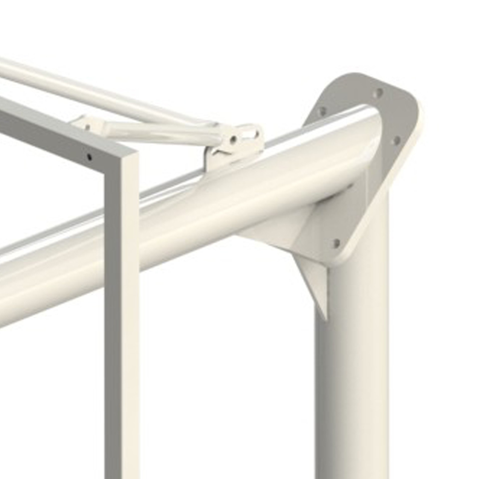 JUEGO DE 2 CANASTAS ANTIVANDALICAS MINIBASKET NEW TUBO 114 MM LACADA -INCLUYE AROS, REDES Y TABLEROS- - Imagen 3