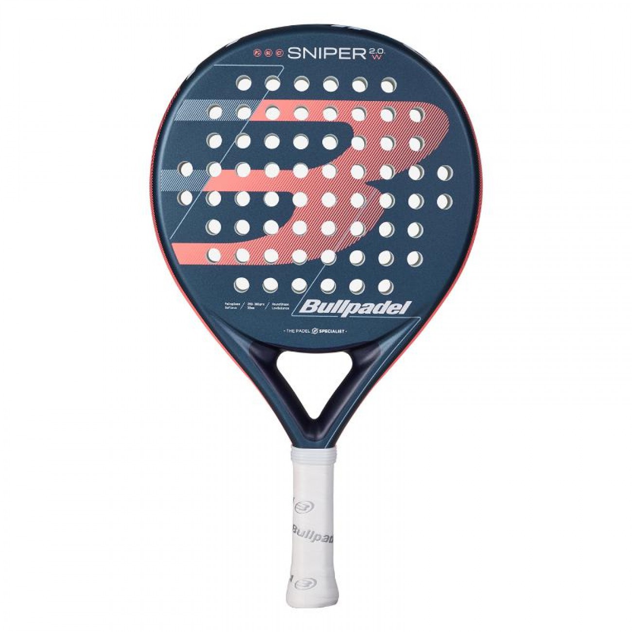 PALA DE PÁDEL BULLPADEL SNIPER 2.0 WOMAN AZUL MARINO - Imagen 2