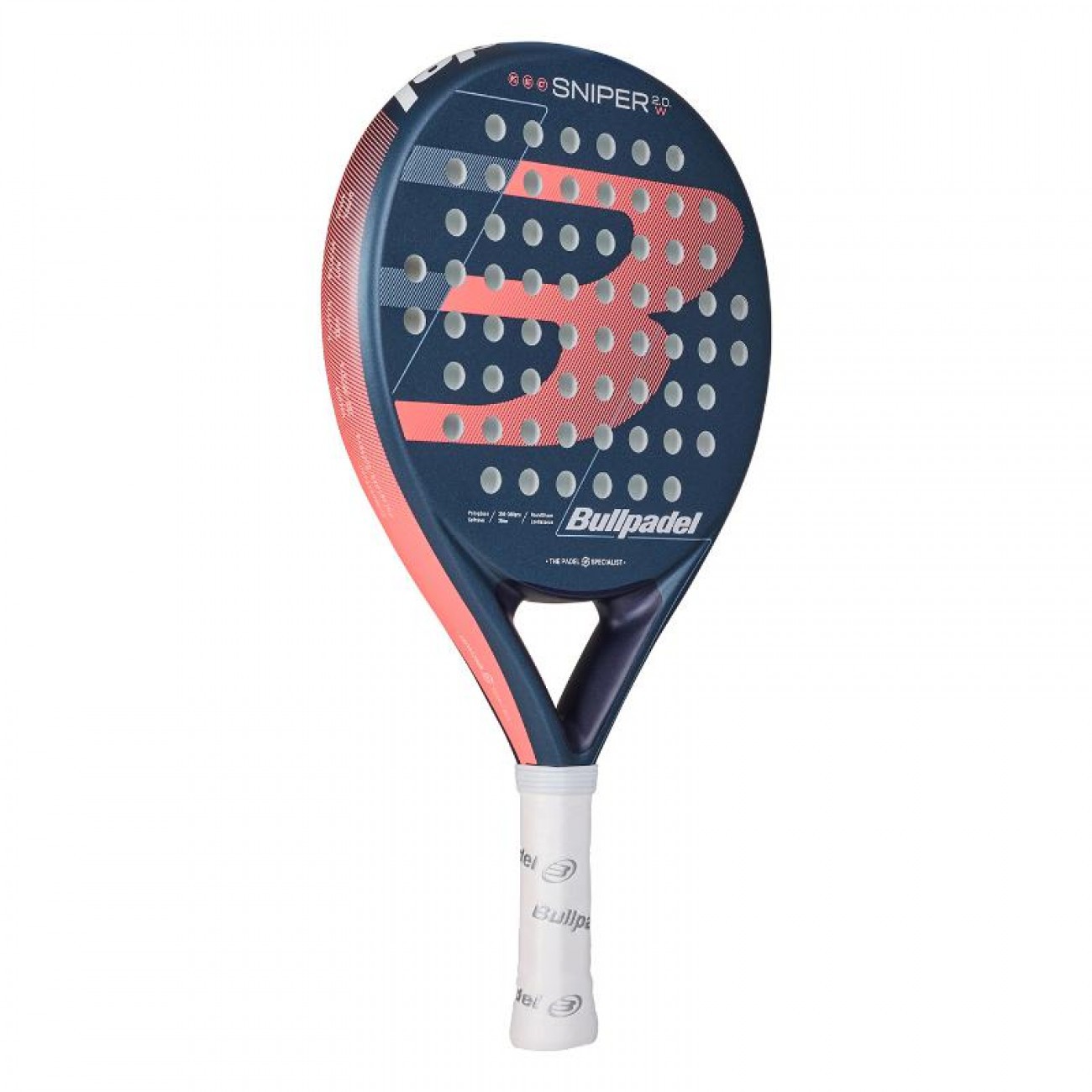 PALA DE PÁDEL BULLPADEL SNIPER 2.0 WOMAN AZUL MARINO - Imagen 4