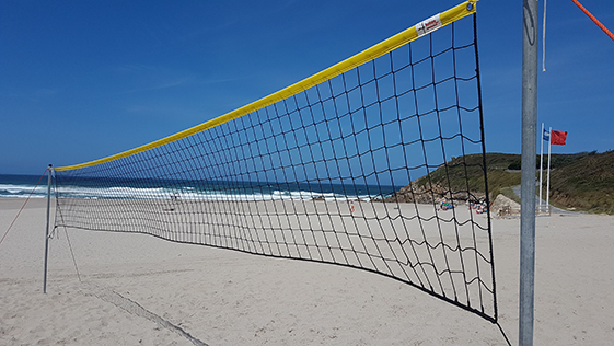 RED VOLEY PLAYA 3 MM LINEA PREMIUM CON CINTA AMARILLA - Imagen 2