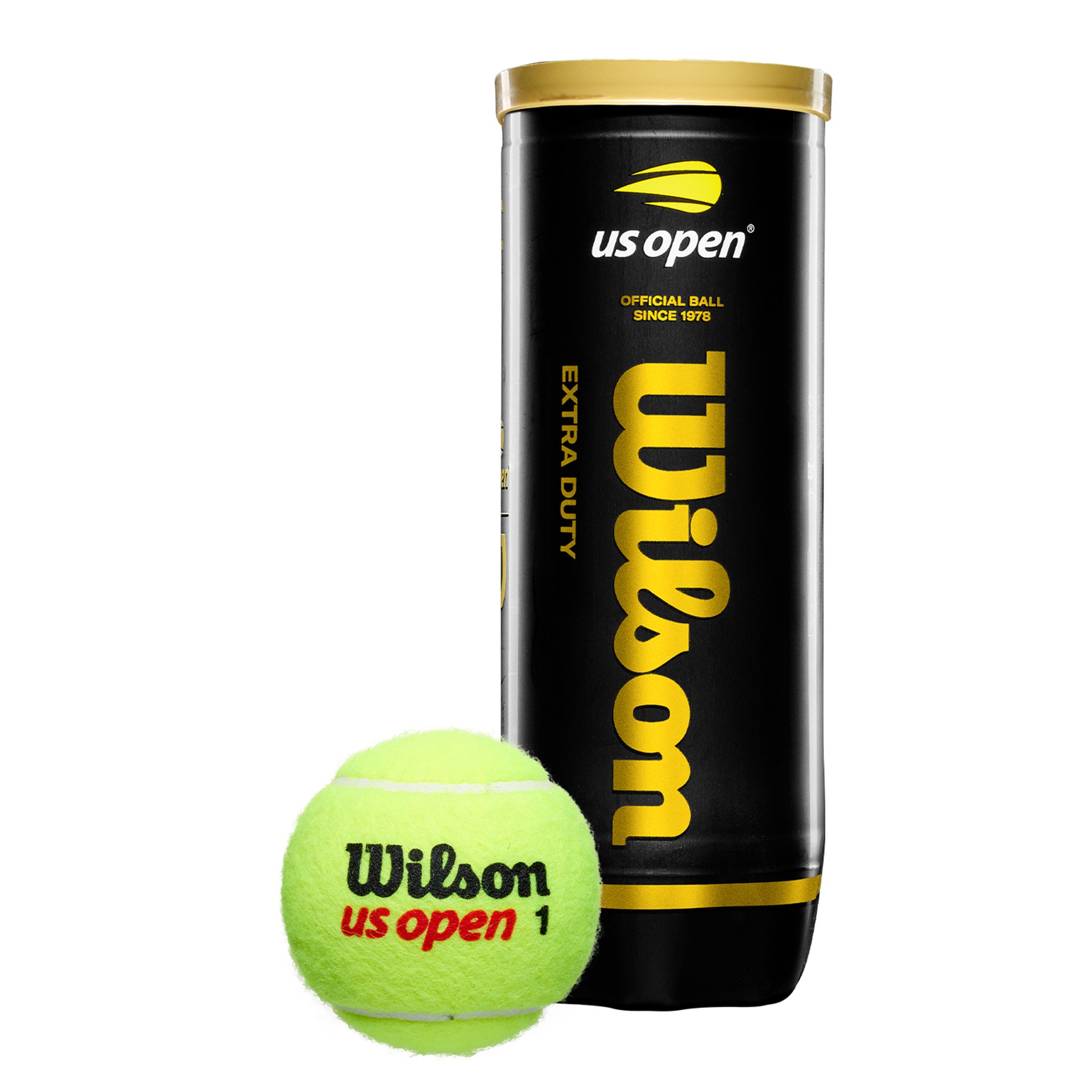 BOTE DE 3 PELOTAS TENIS WILSON US OPEN XD - Imagen 2