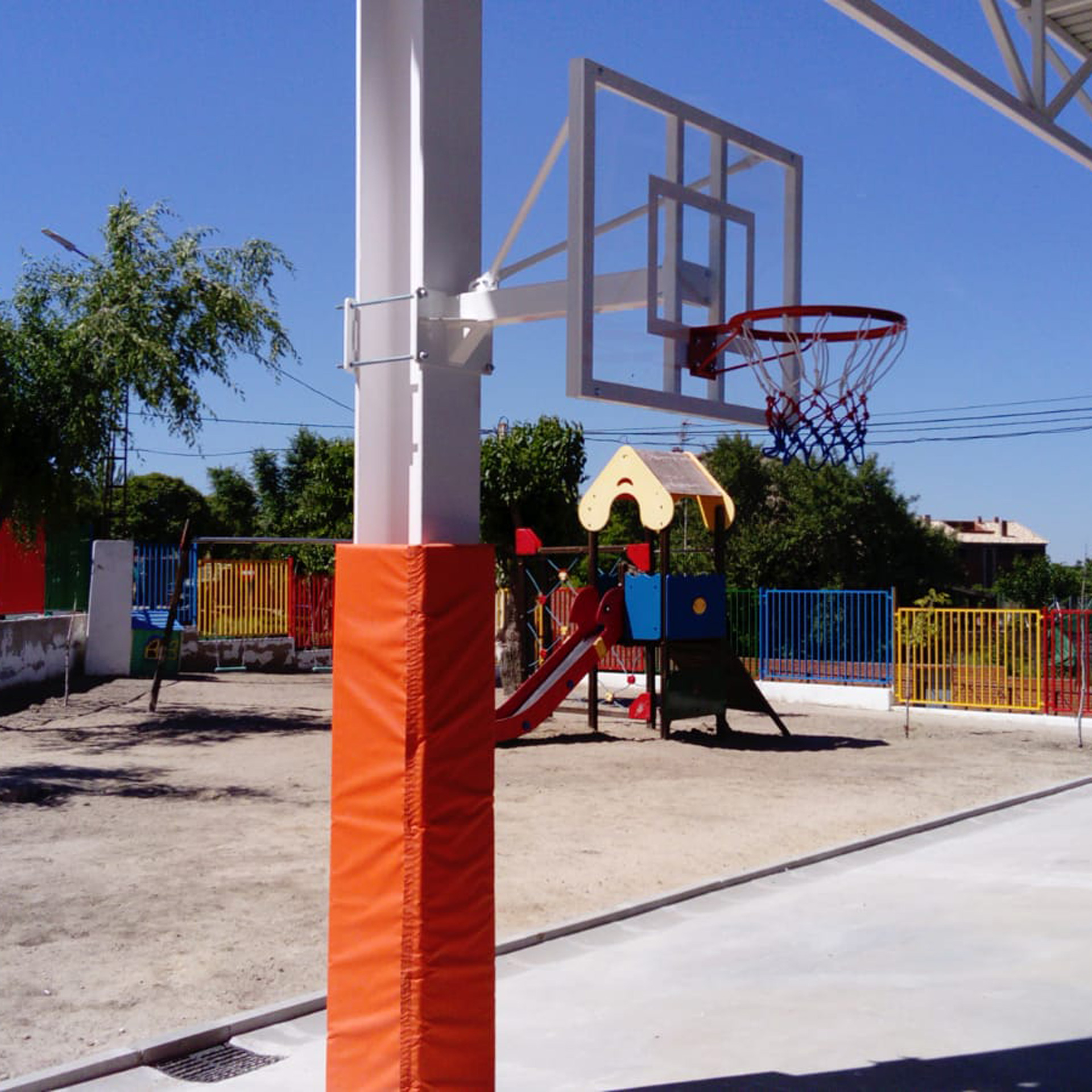 JGO CANASTA MINIBASKET FIJA A VIGA VUELO 1 M - Imagen 2
