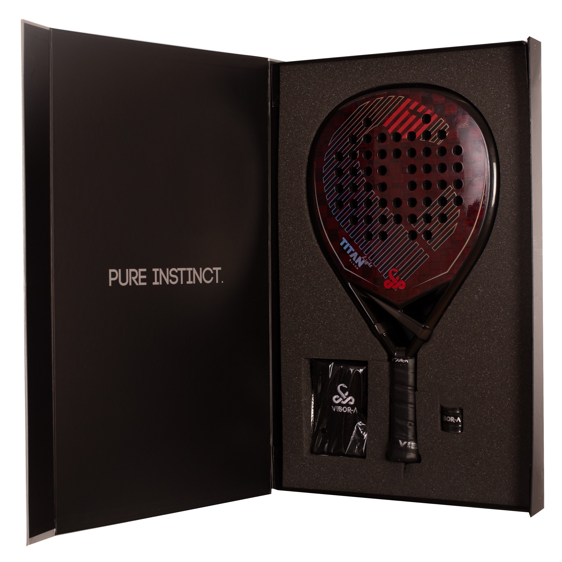 PACK PALA DE PÁDEL VIBOR-A TITAN BLACK LIGHT - Imagen 3