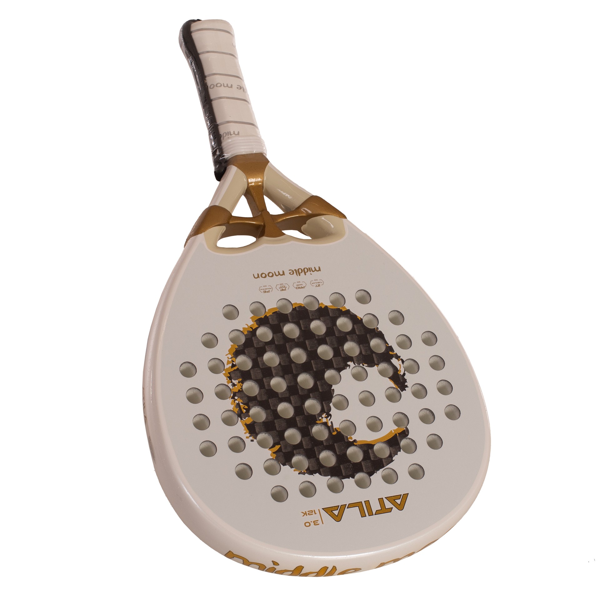 PALA DE PÁDEL MIDDLE MOON ATILA 3.0 12K - Imagen 3