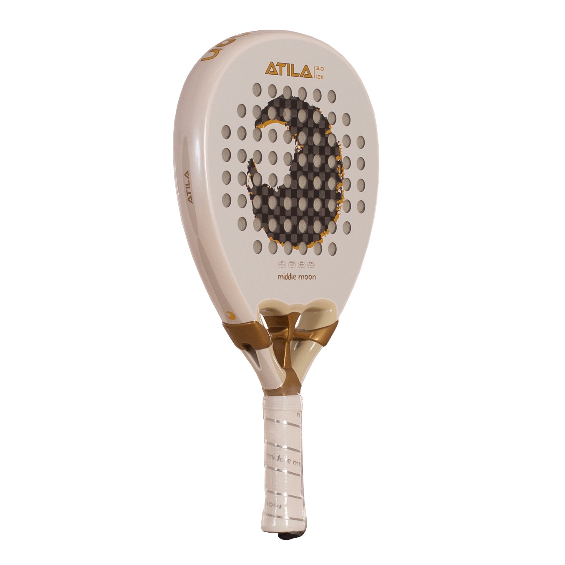 PALA DE PÁDEL MIDDLE MOON ATILA 3.0 12K - Imagen 4