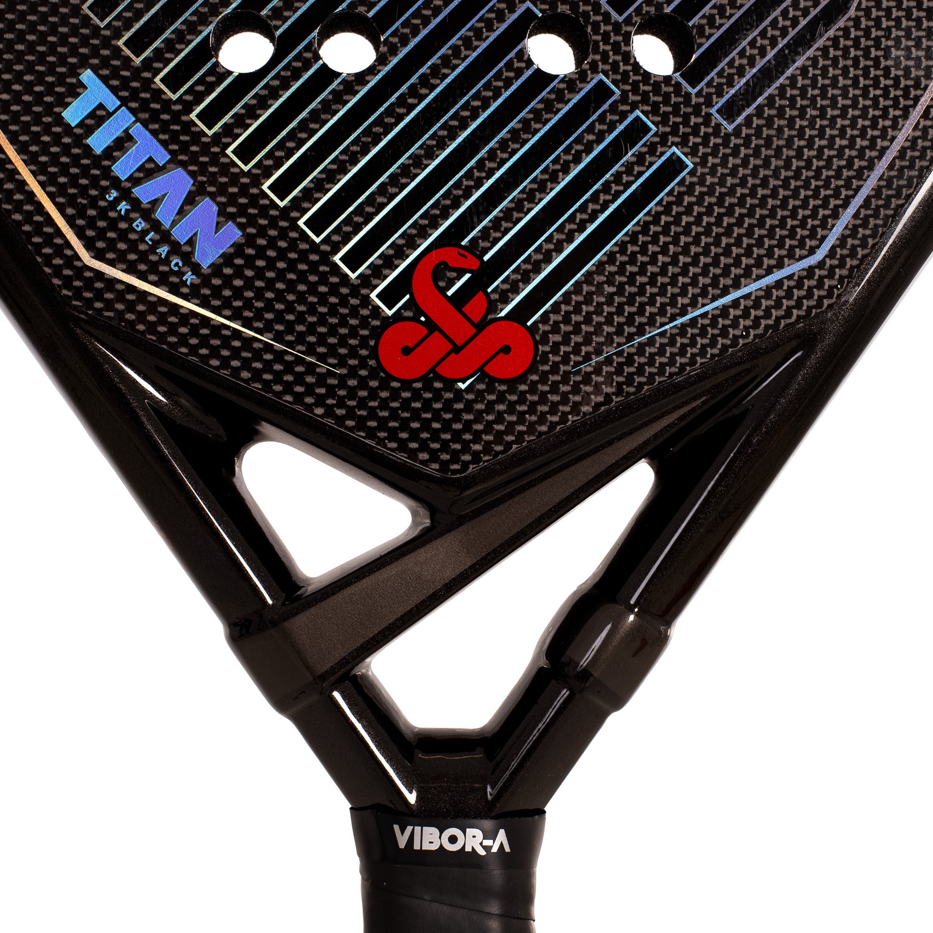 PALA DE PÁDEL VIBOR-A TITAN 3K BLACK - Imagen 3