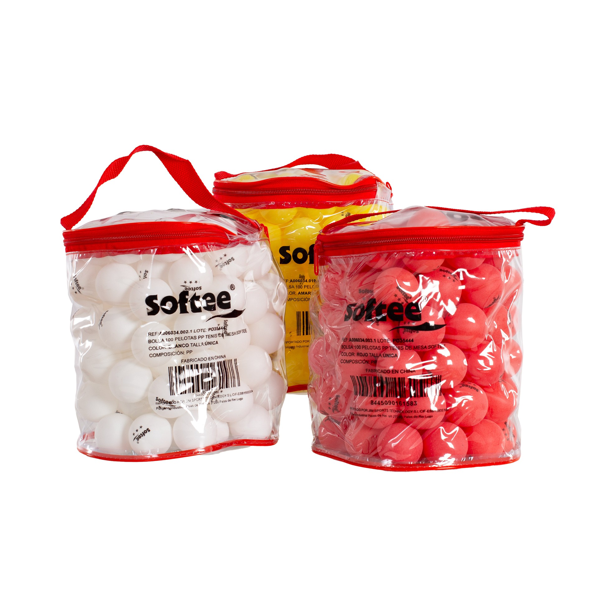 BOLSA 100 PELOTAS PP TENIS DE MESA SOFTEE - Imagen 13