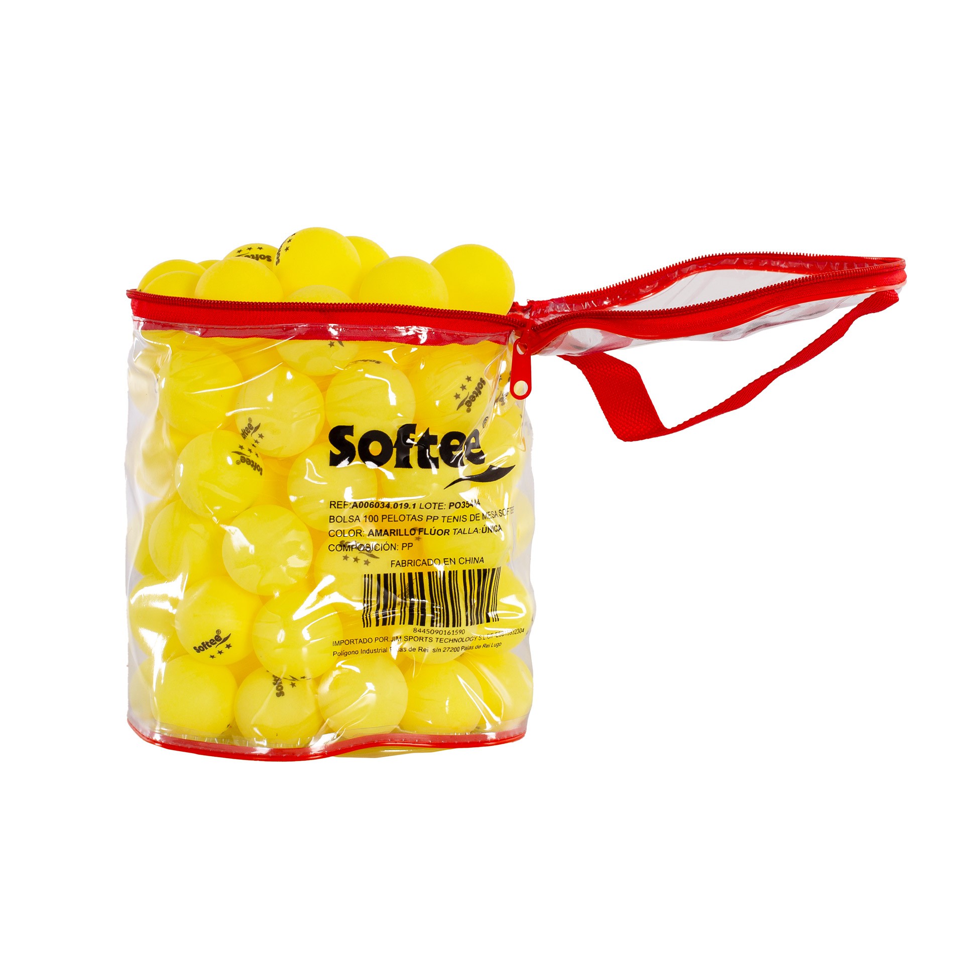 BOLSA 100 PELOTAS PP TENIS DE MESA SOFTEE - Imagen 12