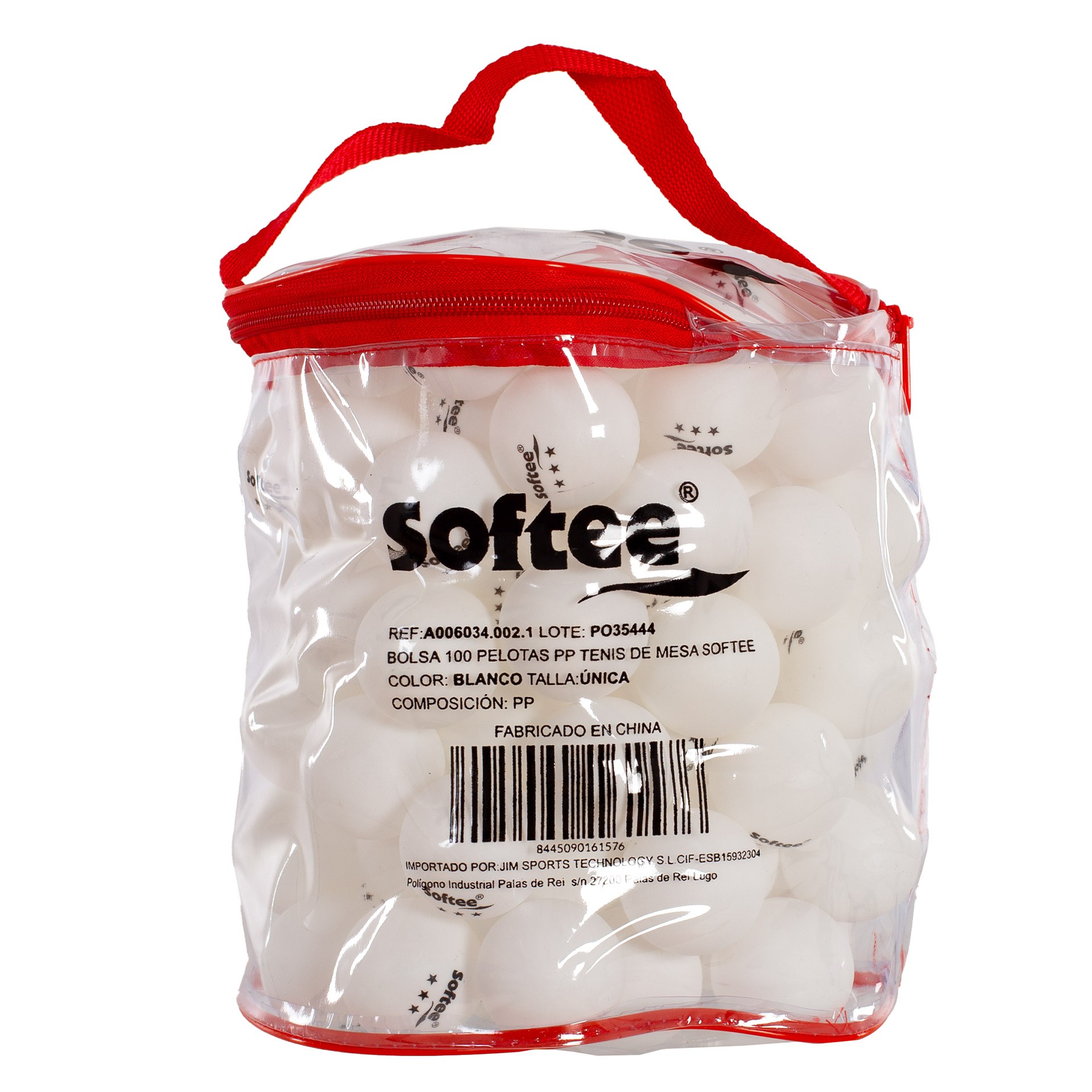BOLSA 100 PELOTAS PP TENIS DE MESA SOFTEE - Imagen 23