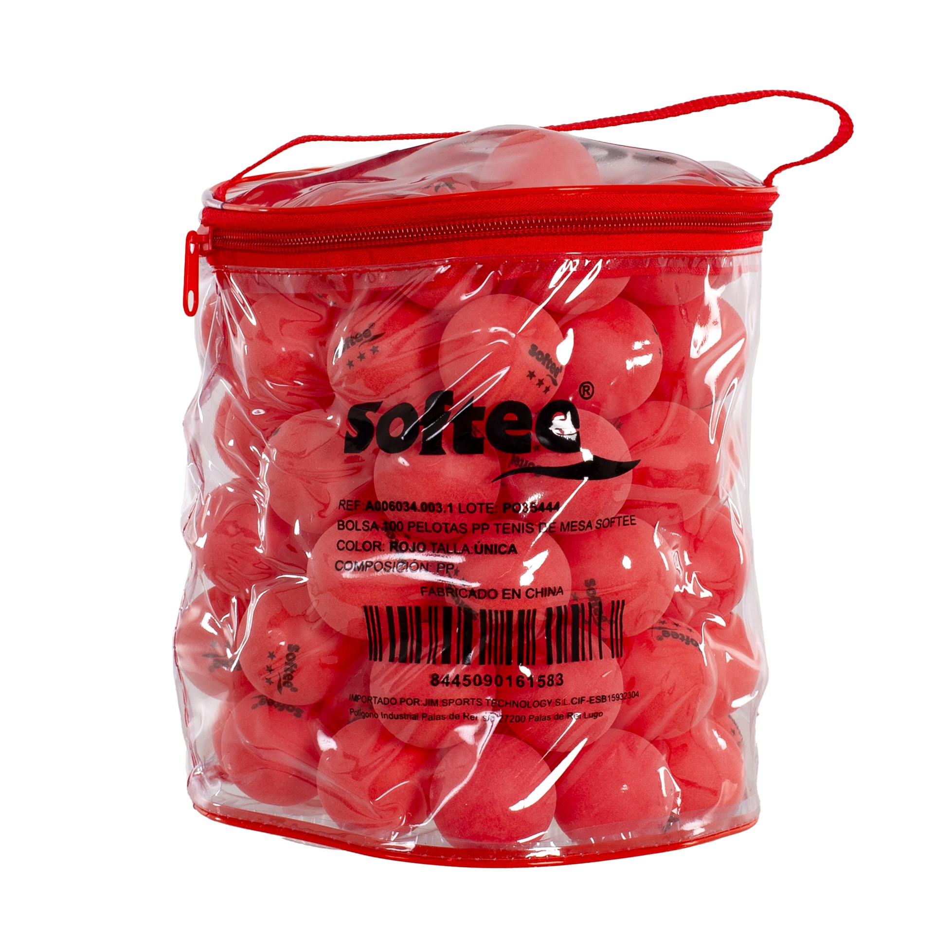 BOLSA 100 PELOTAS PP TENIS DE MESA SOFTEE - Imagen 28