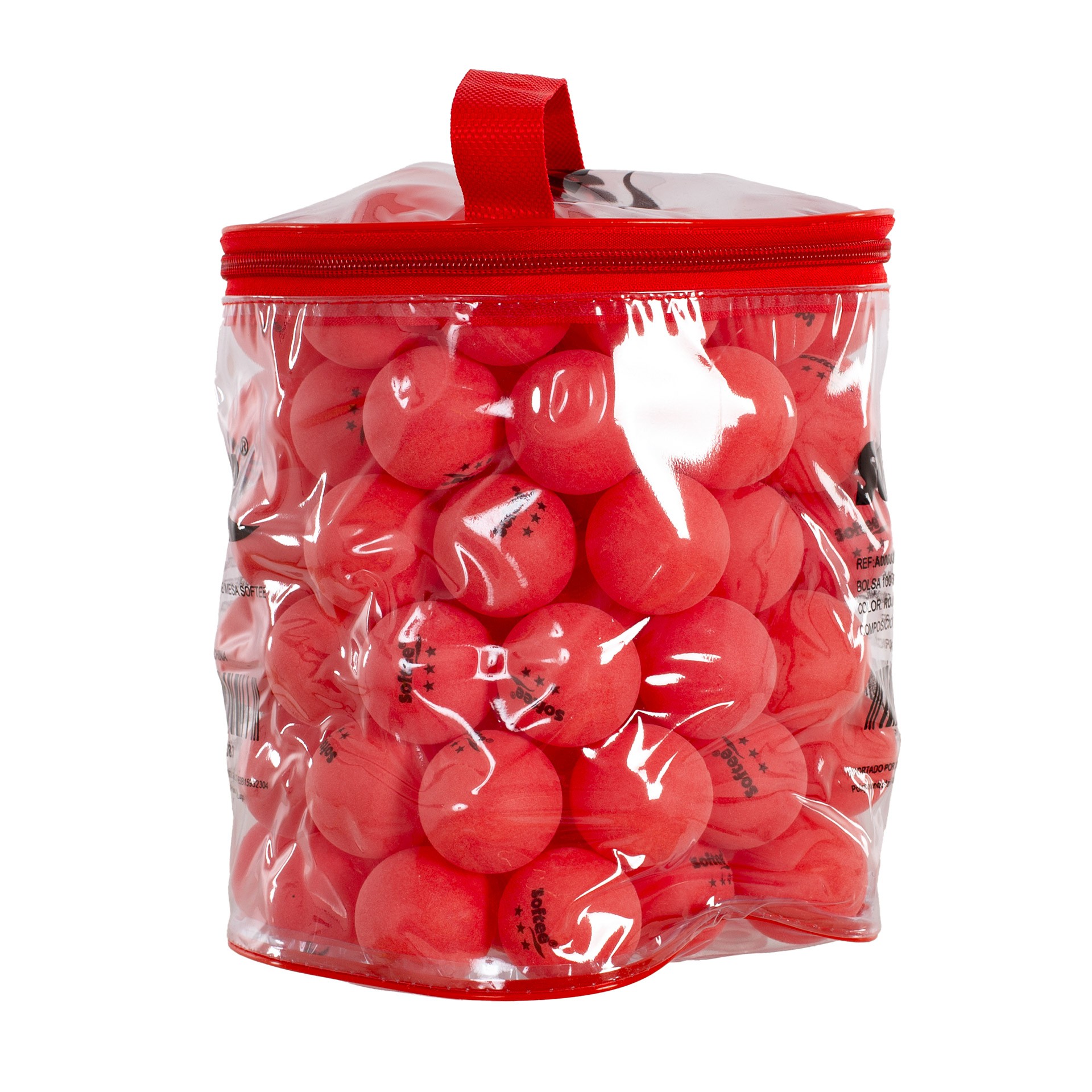 BOLSA 100 PELOTAS PP TENIS DE MESA SOFTEE - Imagen 3