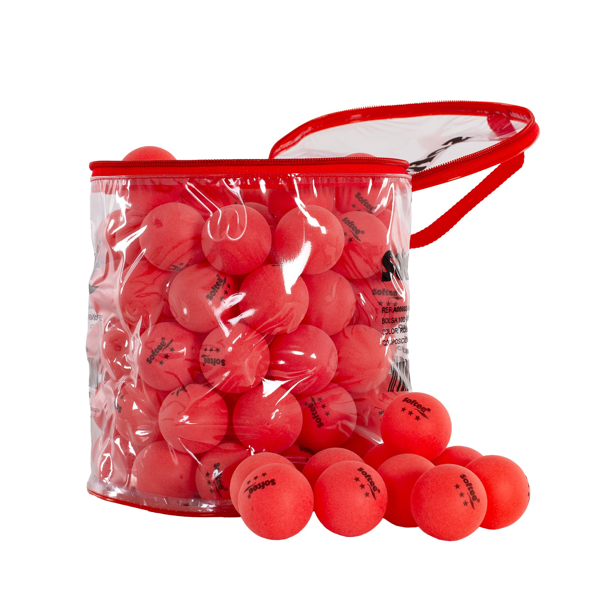 BOLSA 100 PELOTAS PP TENIS DE MESA SOFTEE - Imagen 5