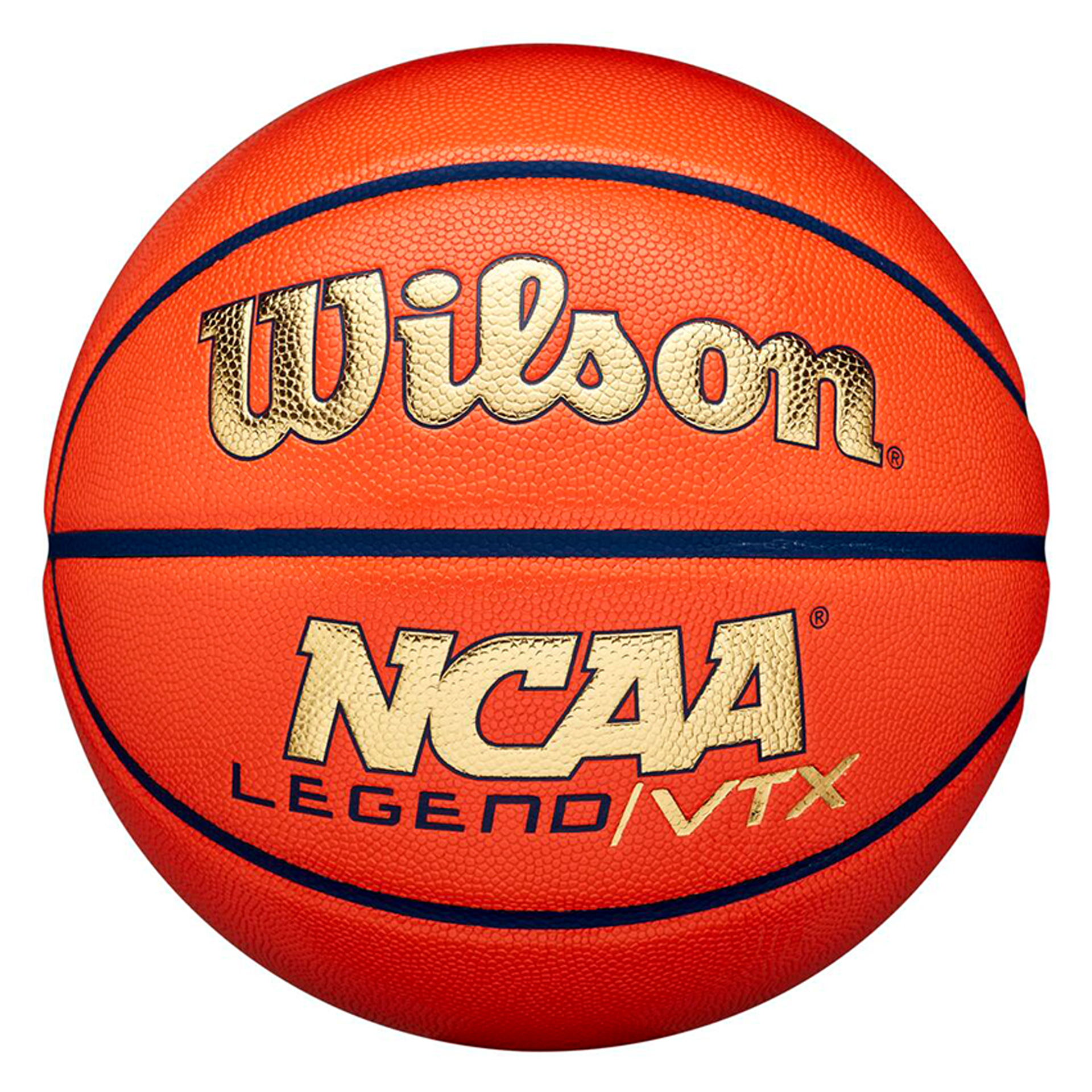 BALÓN BALONCESTO WILSON NCAA LEGEND VTX BSKT ORANGE/GOLD TALLA 7 - Imagen 2