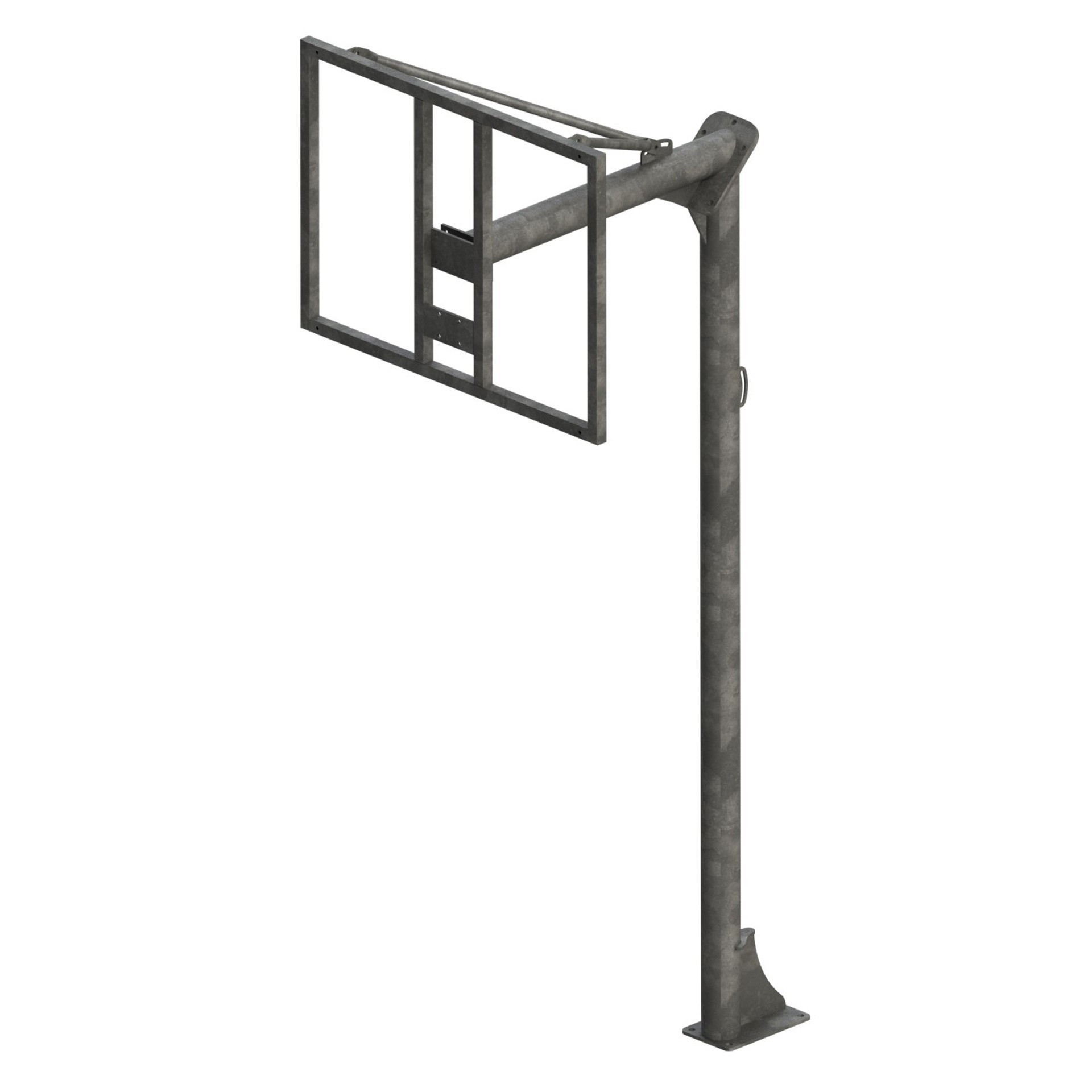 JGO CANASTAS ANTIVANDALICAS MINIBASKET NEW TUBO 114 MM GALVANIZADAS -INCLUYE AROS, REDES Y TABLEROS- - Imagen 4
