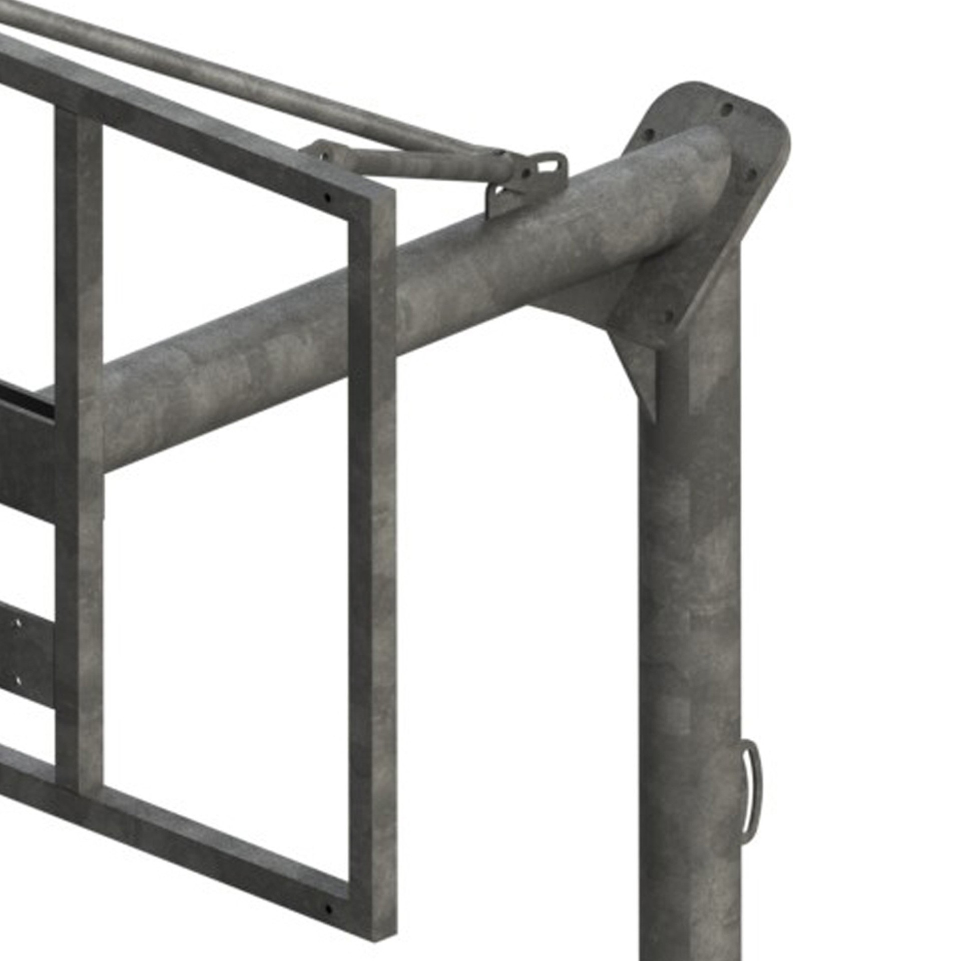JGO CANASTAS ANTIVANDALICAS MINIBASKET NEW TUBO 114 MM GALVANIZADAS -INCLUYE AROS, REDES Y TABLEROS- - Imagen 3