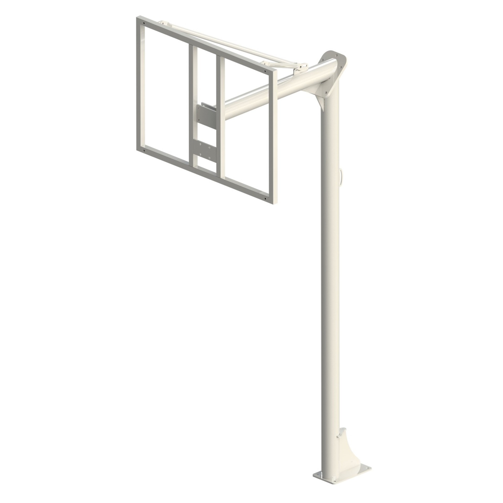 JUEGO DE 2 CANASTAS ANTIVANDALICAS MINIBASKET NEW TUBO 114 MM LACADA -INCLUYE AROS, REDES Y TABLEROS- - Imagen 2