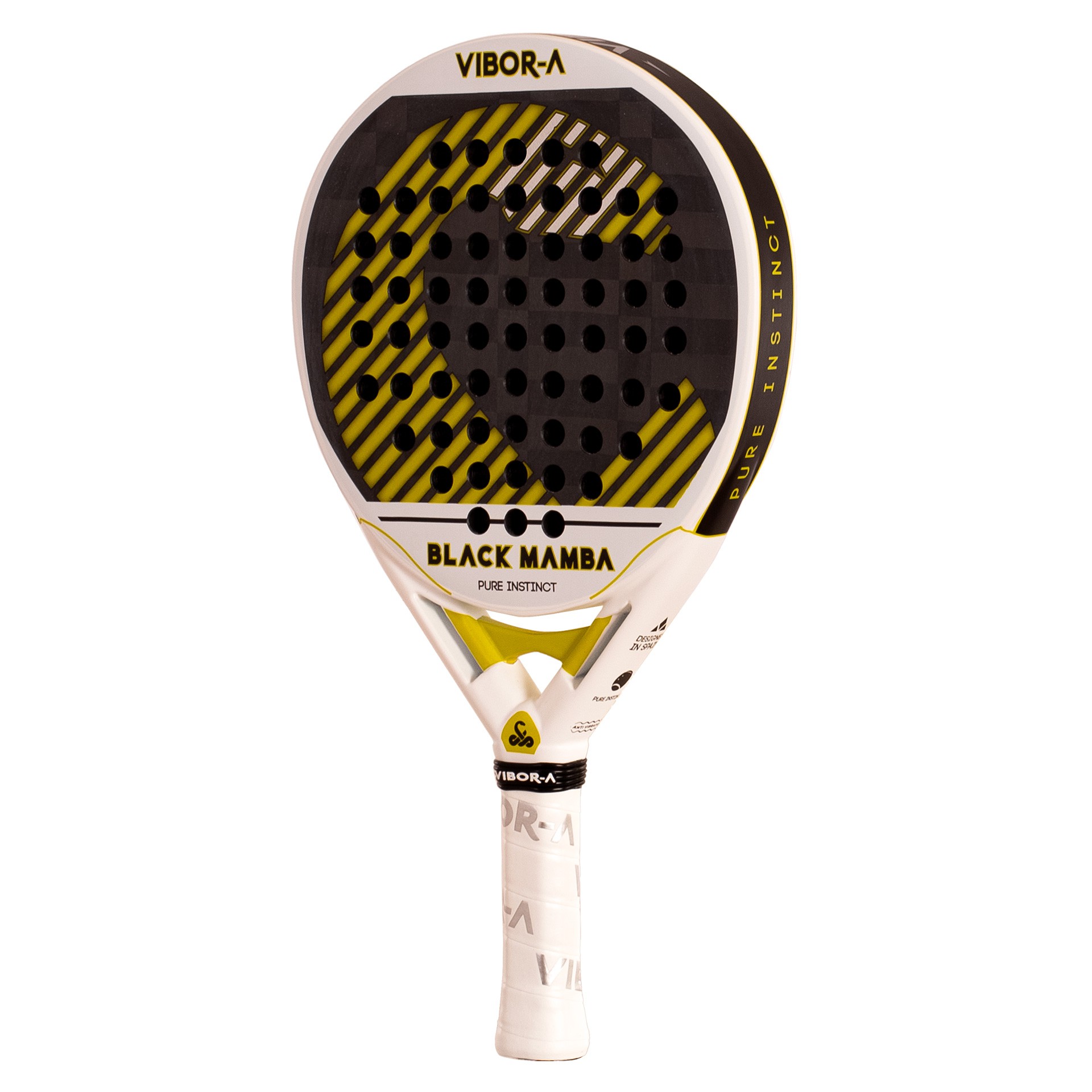PALA DE PÁDEL VIBOR-A BLACK MAMBA EVO PRO WHITE - Imagen 7