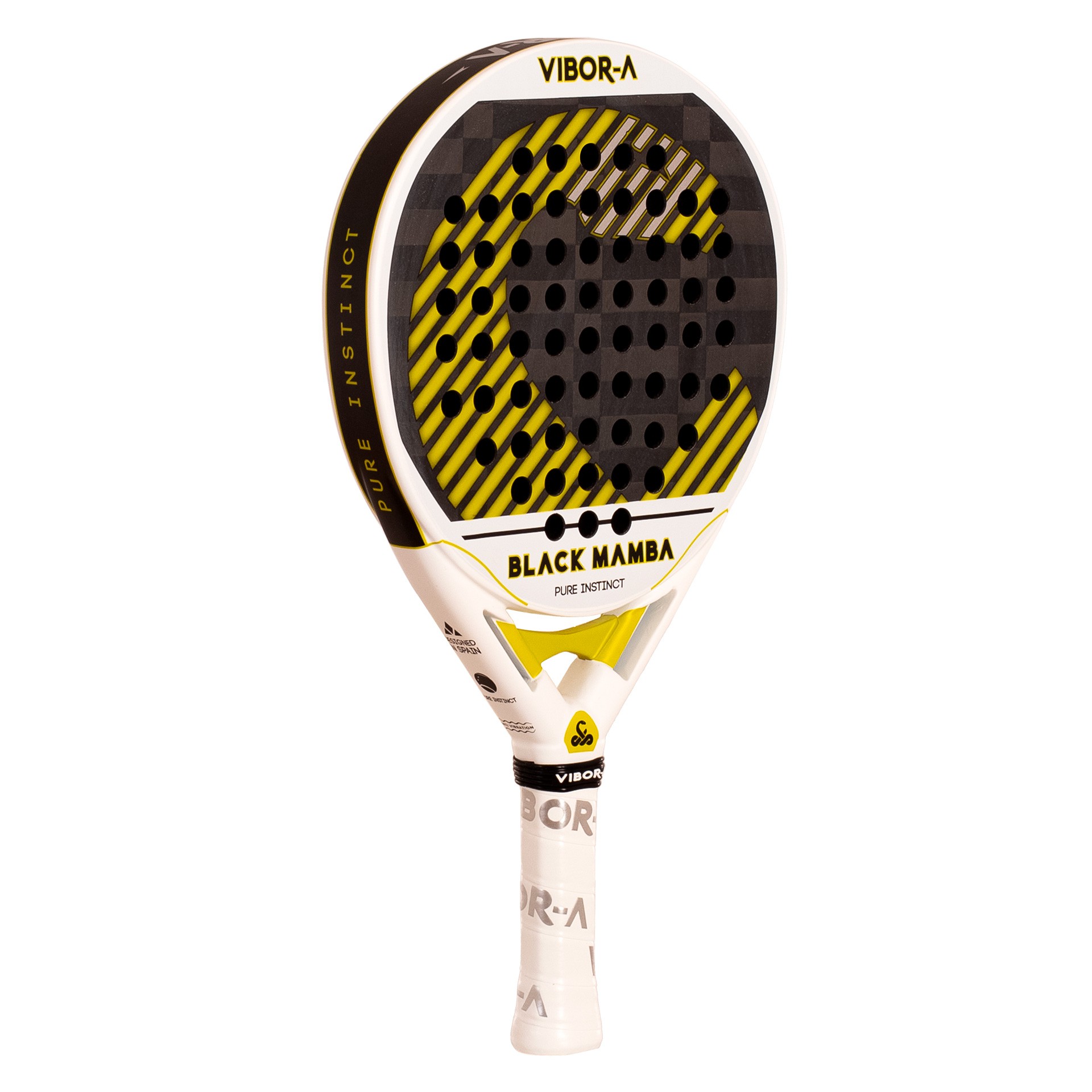 PALA DE PÁDEL VIBOR-A BLACK MAMBA EVO PRO WHITE - Imagen 2
